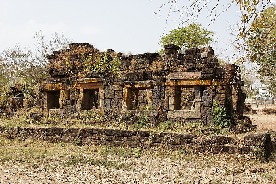 Prasat Ban Bu, one of Jayavarman VII's dharmasalas on the Angkor–Phimai royal road, Buriram province